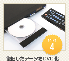 復旧したデータをＤＶＤ化